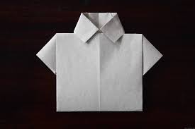 Start with a square of origami paper (colored side up). Father S Day Shirt Origami Card Emma Owl