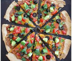 Crispy Mexican Tortilla Pizza Recipe On Twopeasandtheirpo This Easy Pizza Only Takes 15 Minutes To Make It I Tortilla Pizza Mexican Pizza Pizza Dinner Recipes