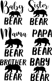 The downloaded buffalo plaid bear svg will not include watermarks. Bearfamily Bear Stockings Sister Bear Cricut Projects Vinyl