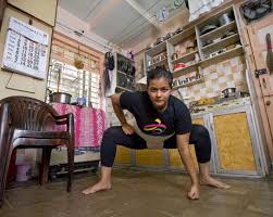 Hetal Dave Wearing Traditional Sumo Mawashi Editorial Stock Photo