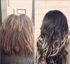 These peekaboo highlights will enhance your hair from underneath, offering up a highlighting technique that can be played up or hidden with a dark base color that's got a purple tinge and peekaboo streaks in aqua and vibrant royal blue, this long hairstyle features a perfect peacock palette. 18 Peekaboo Highlights Ideas From Instagram