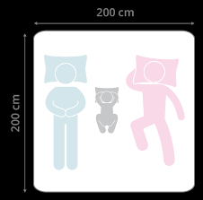Vielmehr sollten sie auch wissen, welche bedeutung für die matratze die punktelastizität hat. Matratze 200x200 Cm Quadratisches Format Im Vergleich