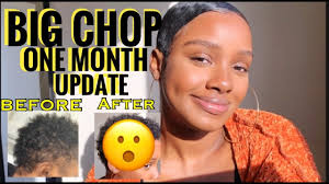 BIG CHOP 1 MONTH UPDATE!! Before and After....How I'm Feeling! What's Next?  Style and Chit Chat!