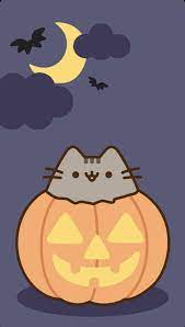 Coffee wallpaper,aesthetic wallpaper, cute wallpaper,boho wallpaper,macbook wallpaper,kawaii wallpaper,cute aesthteic wallpaper. Kawaii Pusheen Cat Kawaii Cute Halloween Wallpaper Novocom Top