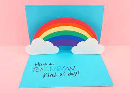Whether you paste it on the wall or place them on the shelf. How To Make An Easy Pop Up Rainbow Card I Heart Crafty Things