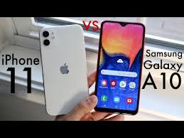 Iphone 11 Vs Samsung Galaxy A10 Comparison Review Youtube