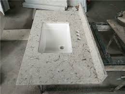 custom corian grey quartz vanity top