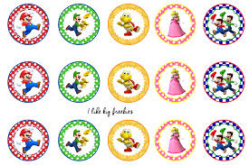 Super mario party supplies — mario bros party ideas. I Like Big Freebies Super Mario Bros Bottlecap Images Super Mario Cupcakes Mario Bros Bottle Cap Crafts