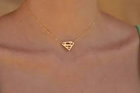 Gold Superman Choker Necklace Superman Jewelry Tiny Superman Etsy Super Hero Jewelry Gold Choker Necklace Jewelry
