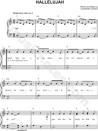 Download and print hallelujah sheet music for easy piano by leonard cohen from sheet music direct. Hallelujah Sheet Music Piano Free Printable Epic Sheet Music