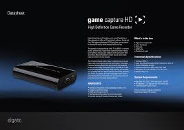 Elgato Game Capture Hd Manualzz