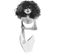 Black Art Curly Hair Black Art Black Women Art Natural Hair Art