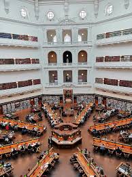 Keep a copy of home: Library Melbourne Australia Interior Architecture Reading Books Design Symmetry Historic People Pikist