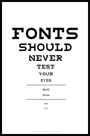 Snellen Optotype Font Upper And Lower Case Martin