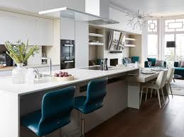 A kitchen island table doesn't have to mean a dining space. Kitchen With Island And Extractable Table Integrated In A Living Via Del Fornaio 63100 Campolungo Villa Sant Antonio Ap Italy Tm Italia