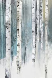 Birch Tree Wall Art Canvas Ps076 A Winter Wall Art Birch Tree Art Tree Painting