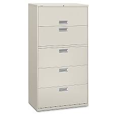 At this point, you may even hear a slight clicking sound. Hon Brigade 600 36 W Lateral 5 Drawer File Cabinet Metal Light Gray Office Depot