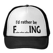 I D Rather Be Fishing Funny Fishing Trucker Hat Zazzle Com Fishing Hat Funny Hats Fishing Humor