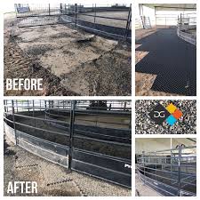 With This Horse Walker Flooring You Don T Have To Worry About Maintenance Horse Walker Horse Water Driveway Installation