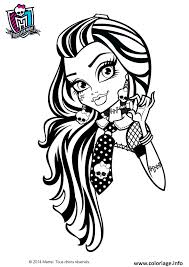 Vous retrouverez dans les coloriages monster high tous les personnages principaux: Coloriage Monster High Frankie Stein Portrait Dessin Monster High A Imprimer