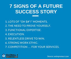 7 Signs Of A Future Success Story Business Motivational Quotes Business Motivation Success