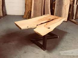 One in the major benefit from purchasing rustic furniture is that it matches the theme of the living room. Elm Live Edge Coffee Table Z Legs Anglewood Live Edge Custom Furniture Toronto