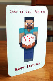 Free Printable Birthday Card For 8 Year Old Boy Minecraft Printable Birthday Card Happy By Elletoppdesignworks 2 00 Minecraft Birthday Card Birthday Card Printable Minecraft Birthday