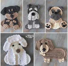 Discover 20 free single crochet patterns that use only the sc stitch along with the basic ch and sl st to make all sorts of projects. Crochet Pattern Instant Pdf Download Crochet Puppies Crochet Dog Puppy Rottweiler Dachschund Poodle Pug Schnauzer Dogs Crochet Applique Patterns Free Crochet Projects Stuffed Animal Patterns
