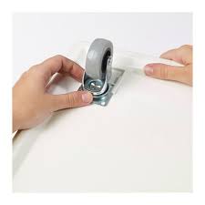 Sockerbit Bac Avec Roulettes Et Couvercle Blanc Ikea Caster Casters Ikea