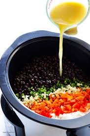 Slow Cooker Black Bean Soup Gimme Some Oven Recipe Bean Soup Recipes Slow Cooker Black Beans Black Bean Soup Recipe