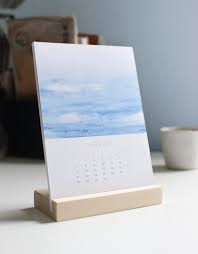 2019 Desk Calendar With Wooden Stand 2019 Calendar Office Etsy In 2020 Desk Calendars Diy Calendar Calender Design