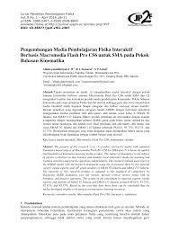Kelemahan media pembelajaran power point interaktif. Pdf Pengembangan Media Pembelajaran Fisika Interaktif Berbasis Macromedia Flash Pro Cs6 Untuk Sma Pada Pokok Bahasan Kinematika
