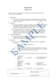 Will Free Template Sample Lawpath