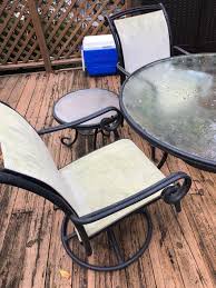 Next, mix a mild washing up liquid like dawn in with some warm water and blot again with a clean cloth. How Can I Clean Mesh Patio Dining Chairs Hometalk