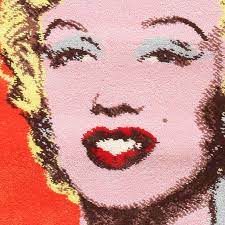 Rugs with fashionable designs & trending colors. Ege Art Rug Of Marilyn Monroe By Andy Warhol At 1stdibs