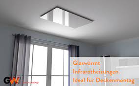 Der wirkungsgrad berechnet sich aus 350/353 zu 99,15%. Glaswarmt Infrarotheizungen Ideal Fur Deckenmontage Und Vorteile Deckenmontage