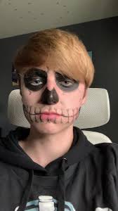 hallows eve 22 #evanpeters #tatelangdon #ahs #murderhouse #halloween  #skeleton #makeup