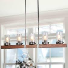 Lnc A03347 Farmhouse Wood Chandelier Dining Room Lighting Fixtures Hanging For Sale Online