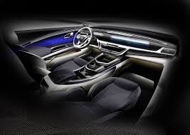 Ssangyong Siv 2 Concept Interior Design Sketch Render Car Body Design