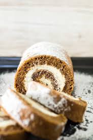 Pumpkin Cake Roll Deliciously Moist And Fluffy Cake Roll That Is Loaded With Pumpkin And Warm Spices And Is F Cake Roll Pumpkin Roll Cake Yummy Food Dessert