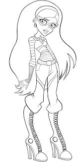 Today we are taking barbie and her friend teresa and giving them a makeover as monster high characters frankie stein and ghoulia yelps. Monster High Bashful Coloring Pages Monster High Cartoon Coloring Pages Cartoon Coloring Pages Monster High Printables Coloring Pages