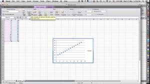 Excel Adding A Trendline To Your Graph With An Equation For The Line Of Best Fit Youtube