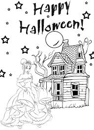 Princess Halloween Coloring Pages For Kids Disney Princess Colors Princess Coloring Pages Halloween Coloring Pages