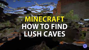 Oct 17, 2021 · minecraft mod: How To Find Get Lush Caves In Minecraft 1 17 Gamer Tweak
