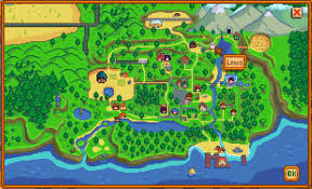 Npc Map Locations Mod At Stardew Valley Nexus Mods And Community Stardew Valley Rainbow Trout Map Poster