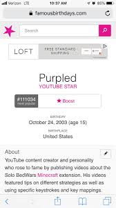 Grayson, better known online as purpled, is a popular youtuber who is friends with the dream team. Purpled On Twitter Lets Goo