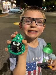 Halloween decoration found at high school bus stop