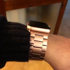 Black And Gold Apple Watch Strap Apple Watch Series 5 4 3 2 Band Matte Stainless Steel Metal Links Bracelet Smart Watch Strap 38mm 40mm 42mm 44mm Apple Watch Bands Women Apple Watch Bands Fashion Apple Watch Bands