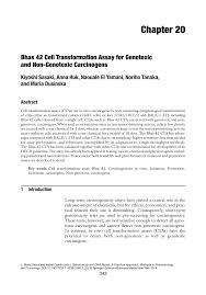 What are electrocompetent cells and chemically competent cells? Pdf Bhas 42 Cell Transformation Assay For Genotoxic And Non Genotoxic Carcinogens