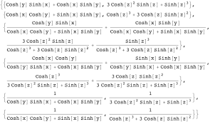 Hyperbolic Cosine Integral Introduction To The Hyperbolic Functions In I Mathematica I Subsection Hyperbolicsinmathematica 04